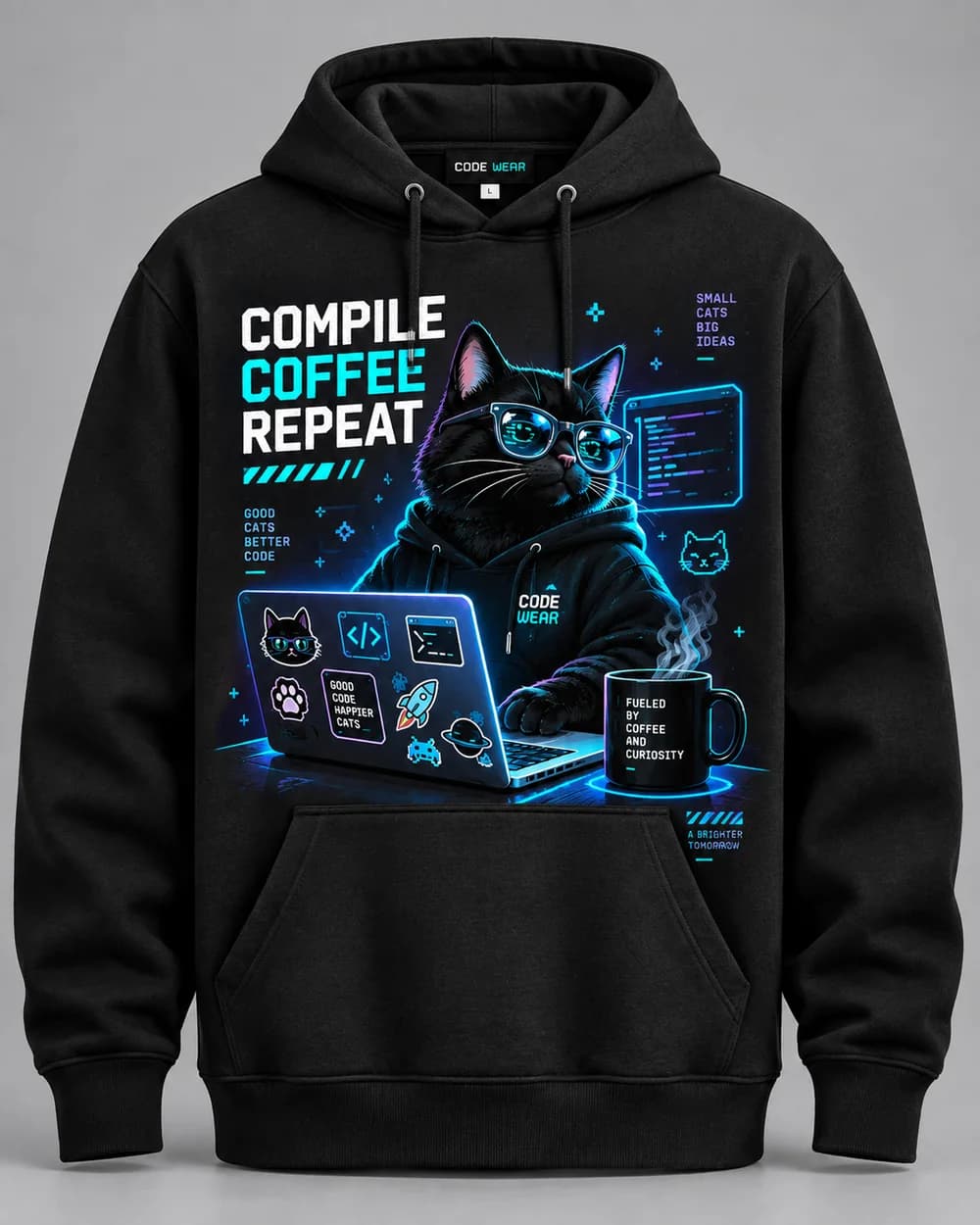 Compile Coffee Repeat Hoodie